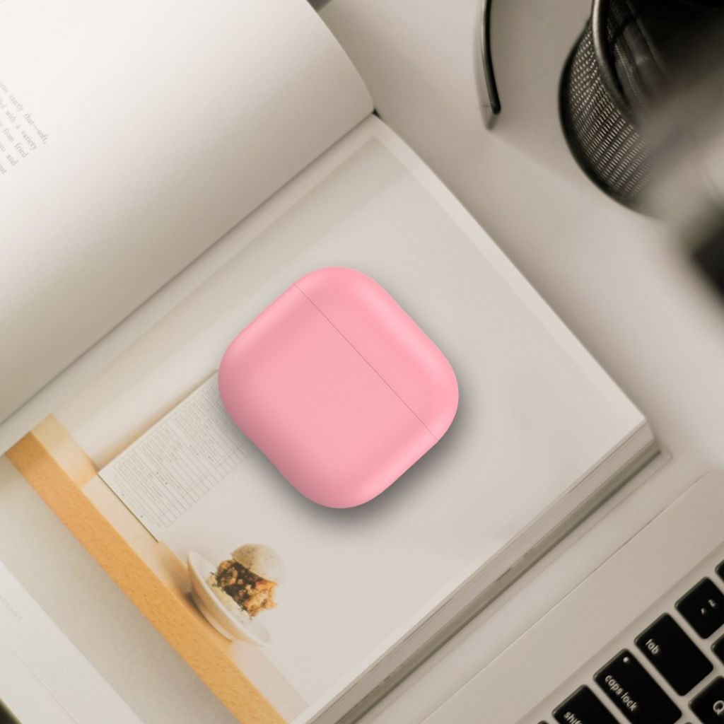 AHASTYLE Apple AirPods 4 Silikonskal Stötsäker - Rosa