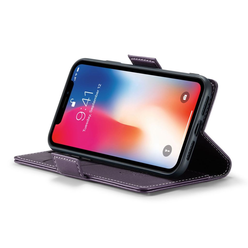 CASEME iPhone XS Max Pungetui RFID-blokerende – Lilla