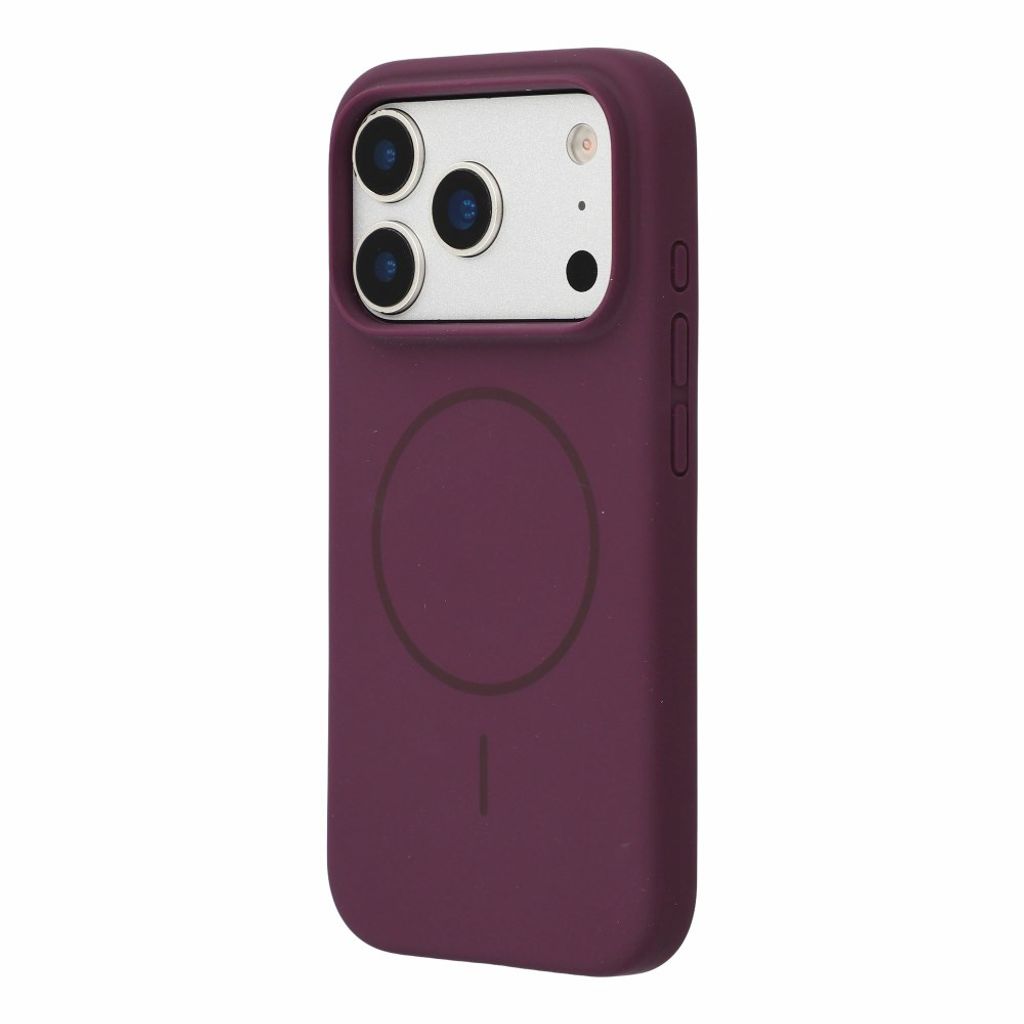 X-LEVEL iPhone 18 Pro Max/17 Pro Max MagSafe kuori silikonista - Cherry Red