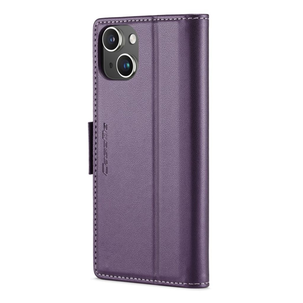 CASEME iPhone 14 RFID-blokerende 3-kort Pungetui - Lilla