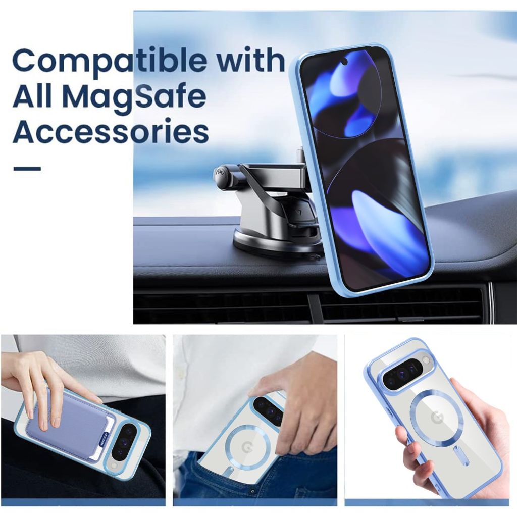 Google Pixel 10 / 10 Pro Case with Wallet - Blue