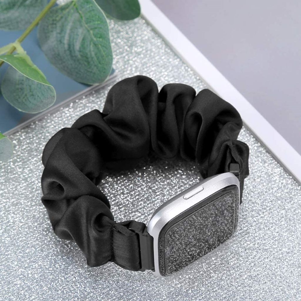 Apple Watch 38/40/41/42mm Urrem Scrunchie – Sort