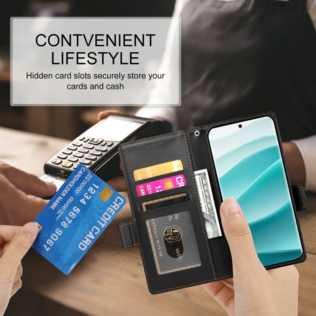 Xiaomi Redmi Note 15 ProPlus 5G Wallet cover - Black