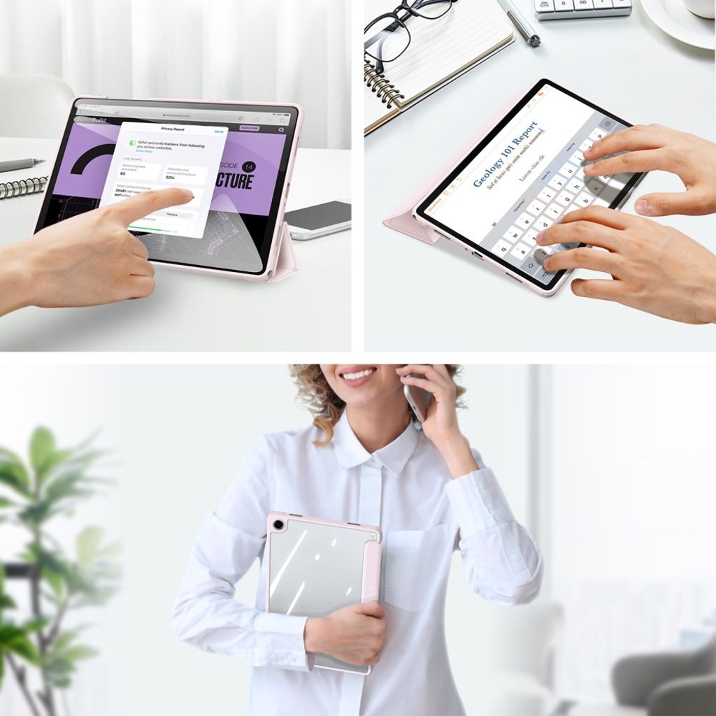 DUX DUCIS Samsung Galaxy Tab A9 Plus / Galaxy Tab A11 Plus Cover - Light Pink