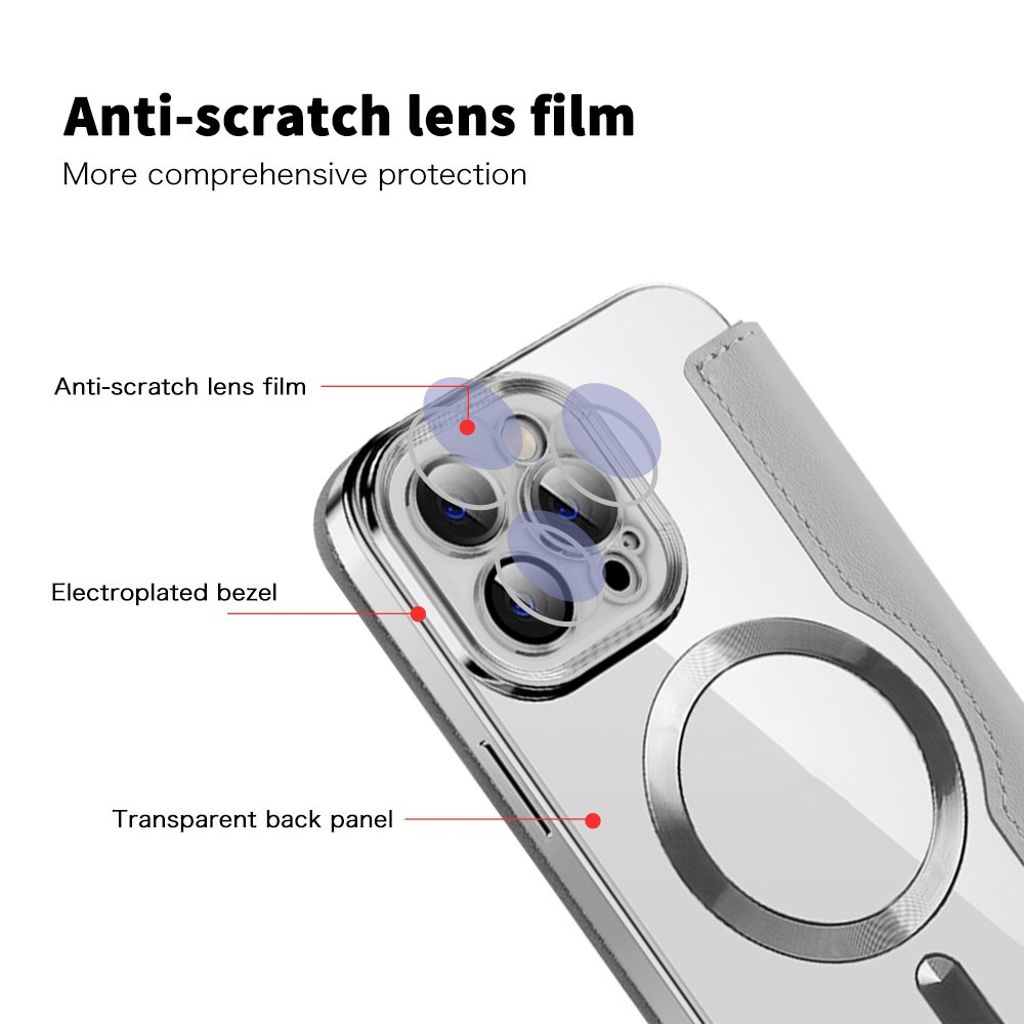 iPhone 12 Pro Max Etui med MagSafe - Sølv