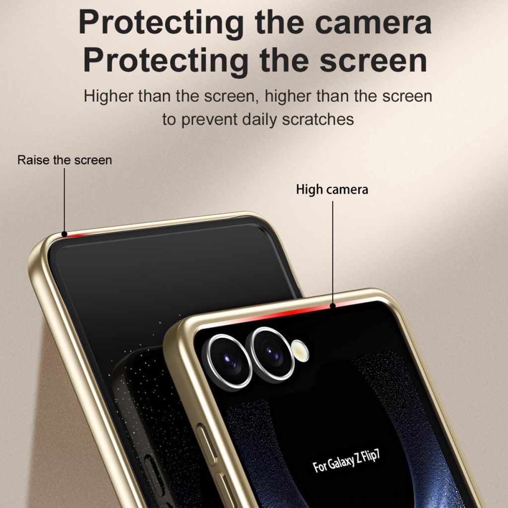 Samsung Galaxy Z Flip7 5G Skal med Skärmskydd - Gul
