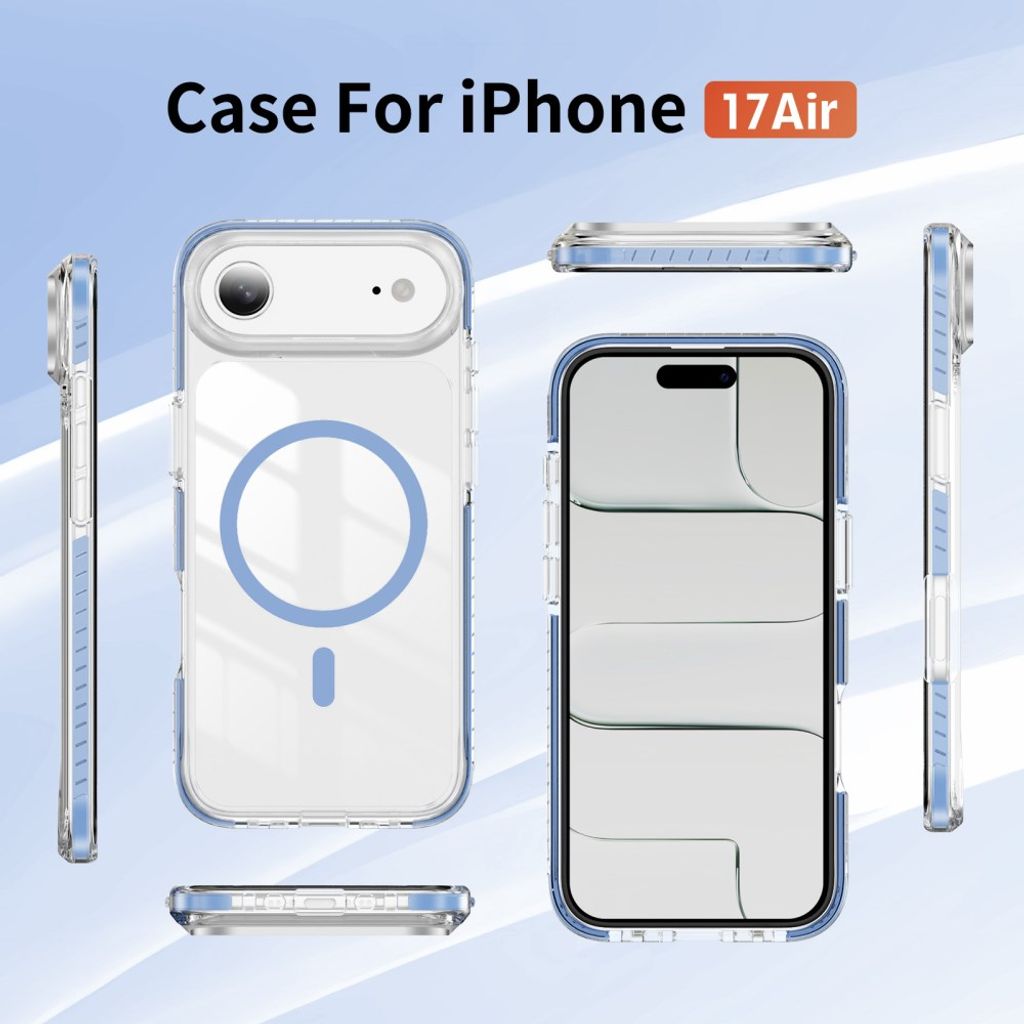 iPhone Air MagSafe kuori akryylitakalla - Sininen
