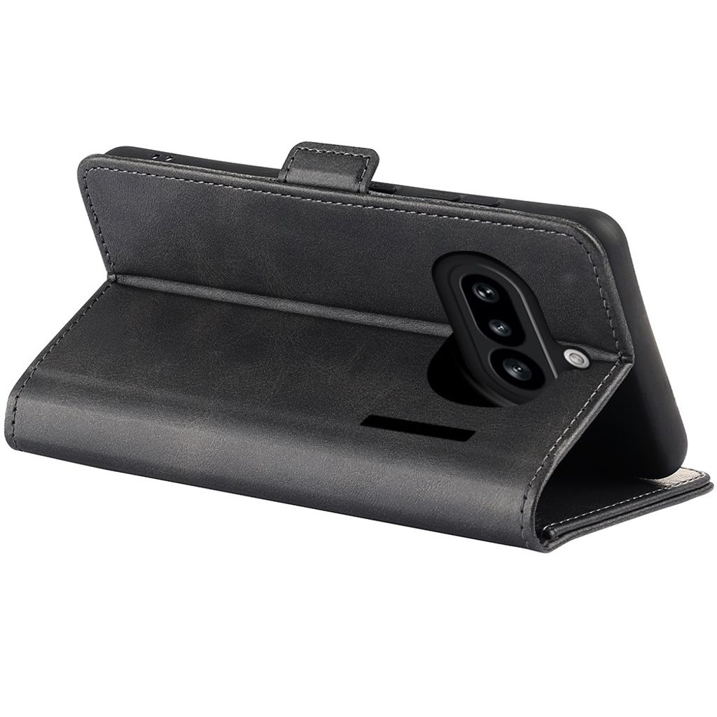 Nothing Phone (4a) Lommeboketui PU-lær – Svart