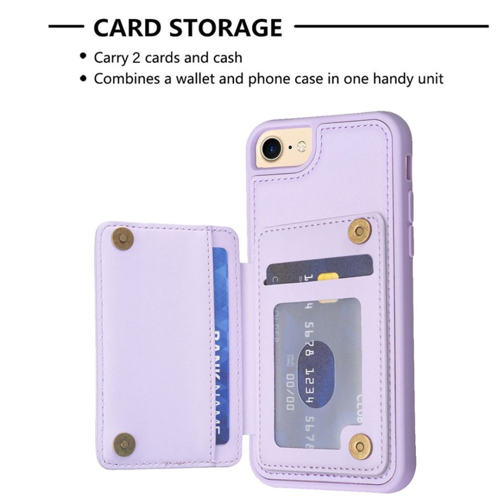 iPhone 6/6s/7/8/SE 2020/2022 Skal med Stativ - Lila