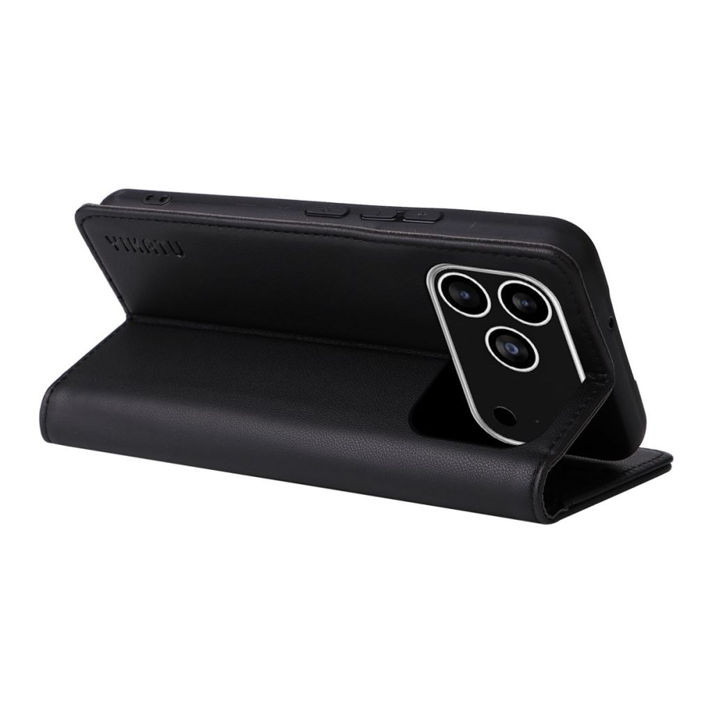 YIKATU iPhone 17 Pro Wallet cover - Black