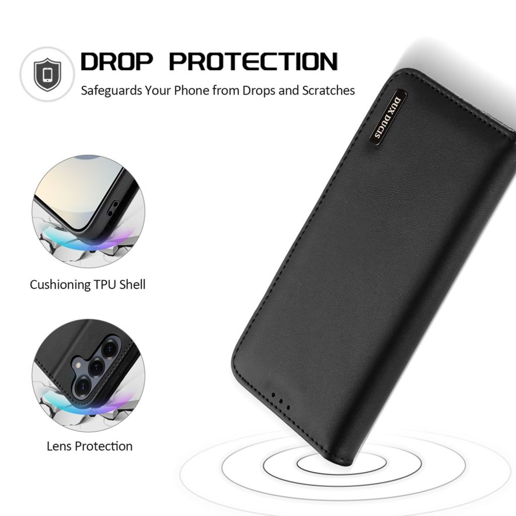 DUX DUCIS Samsung Galaxy S26 Plånboksfodral RFID-blockerande – Svart