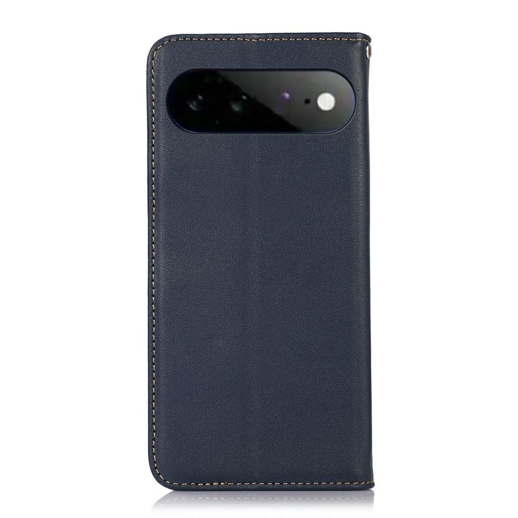 KHAZNEH Google Pixel 11 Pro XL Lommeboketui Ekte Skinn RFID – Blå