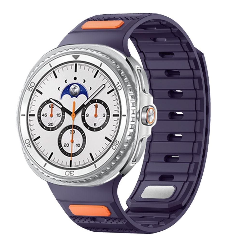 Samsung Galaxy Watch9/9 Classic/8/8 Classic Magnetisk silikon klokkerem - Mørk lilla