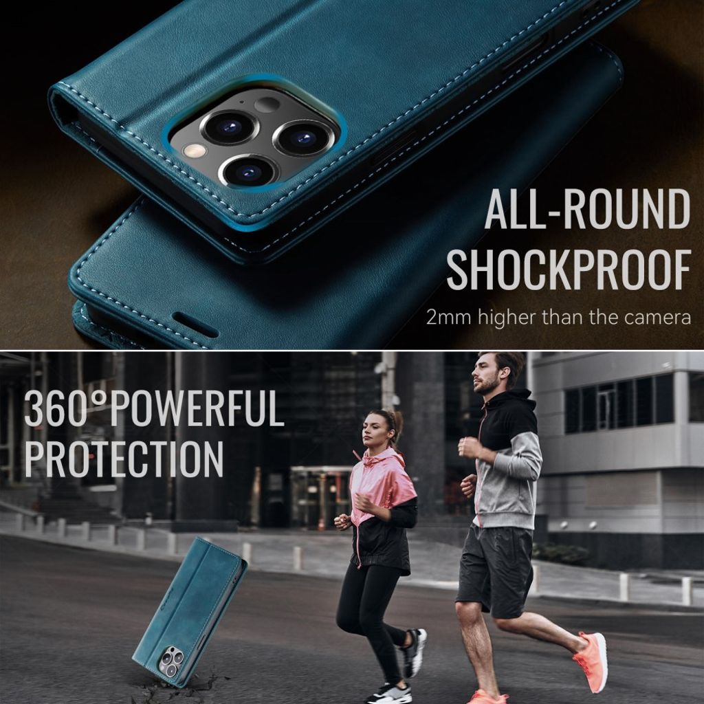 CASEME iPhone 12 Pro Max Kotelo Jalusta - Vihreä