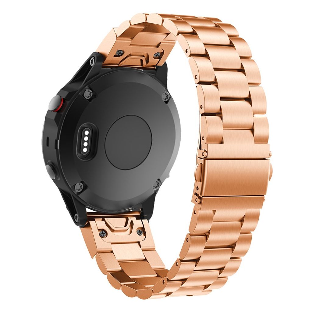Garmin Fenix ​​​​5X Stainless Steel Watch Strap - Rose Gold