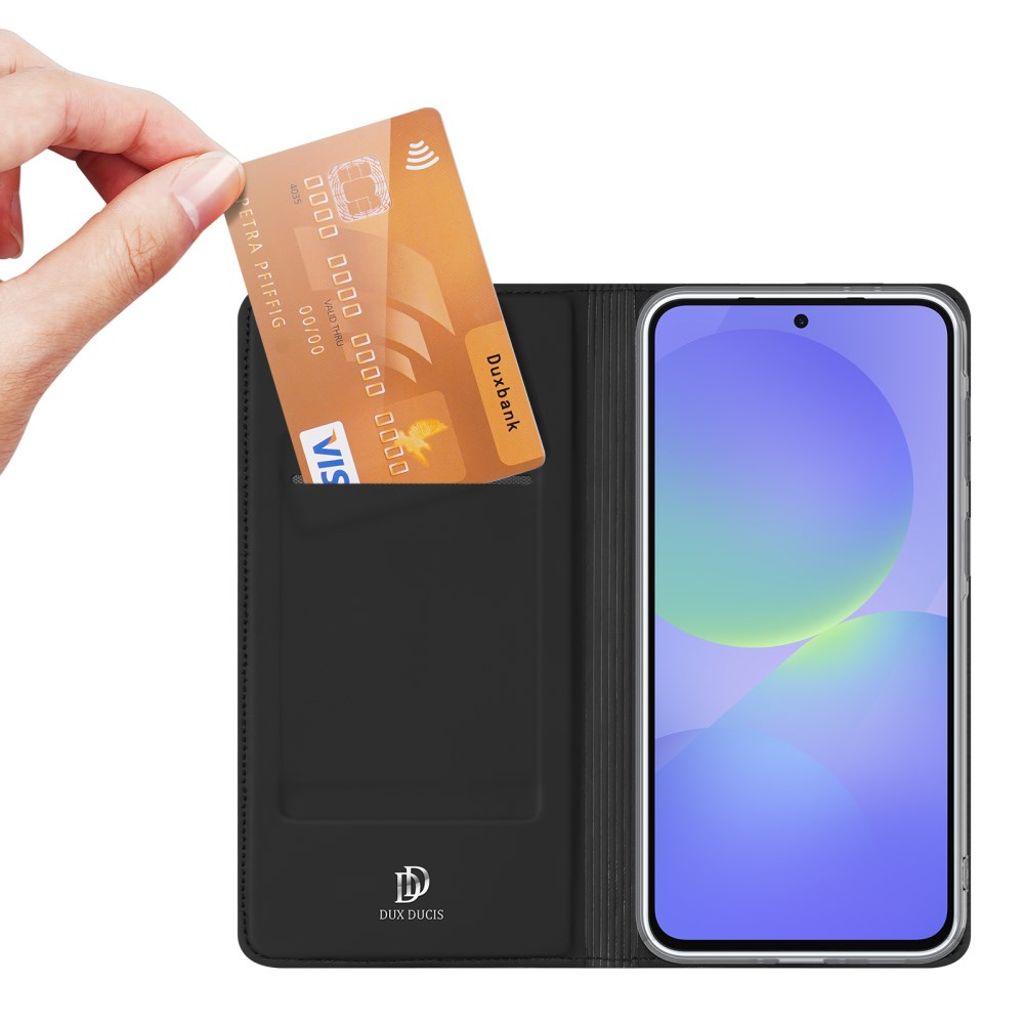 DUX DUCIS Samsung Galaxy A37 5G Lommeboketui Stativ Kortholder - Svart