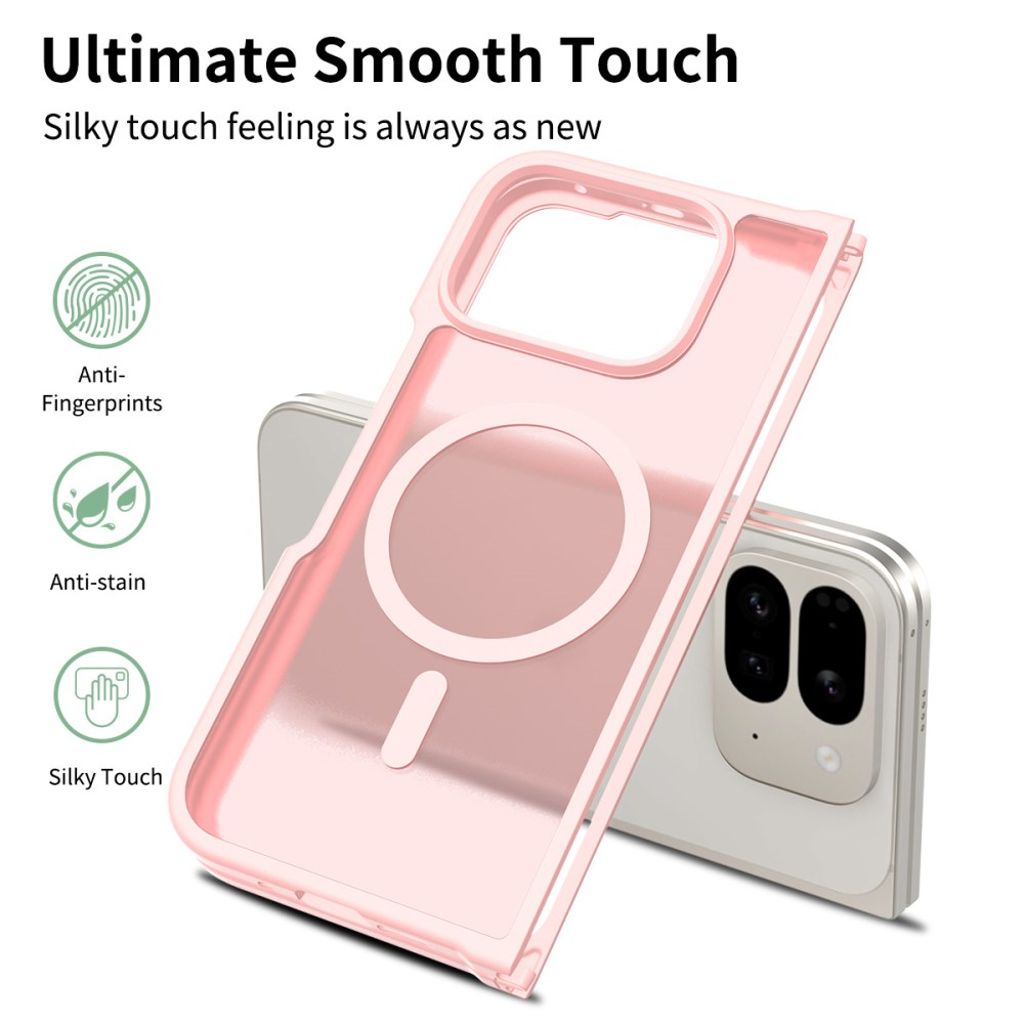Google Pixel 10 Pro Fold Cover med MagSafe - Lyserød