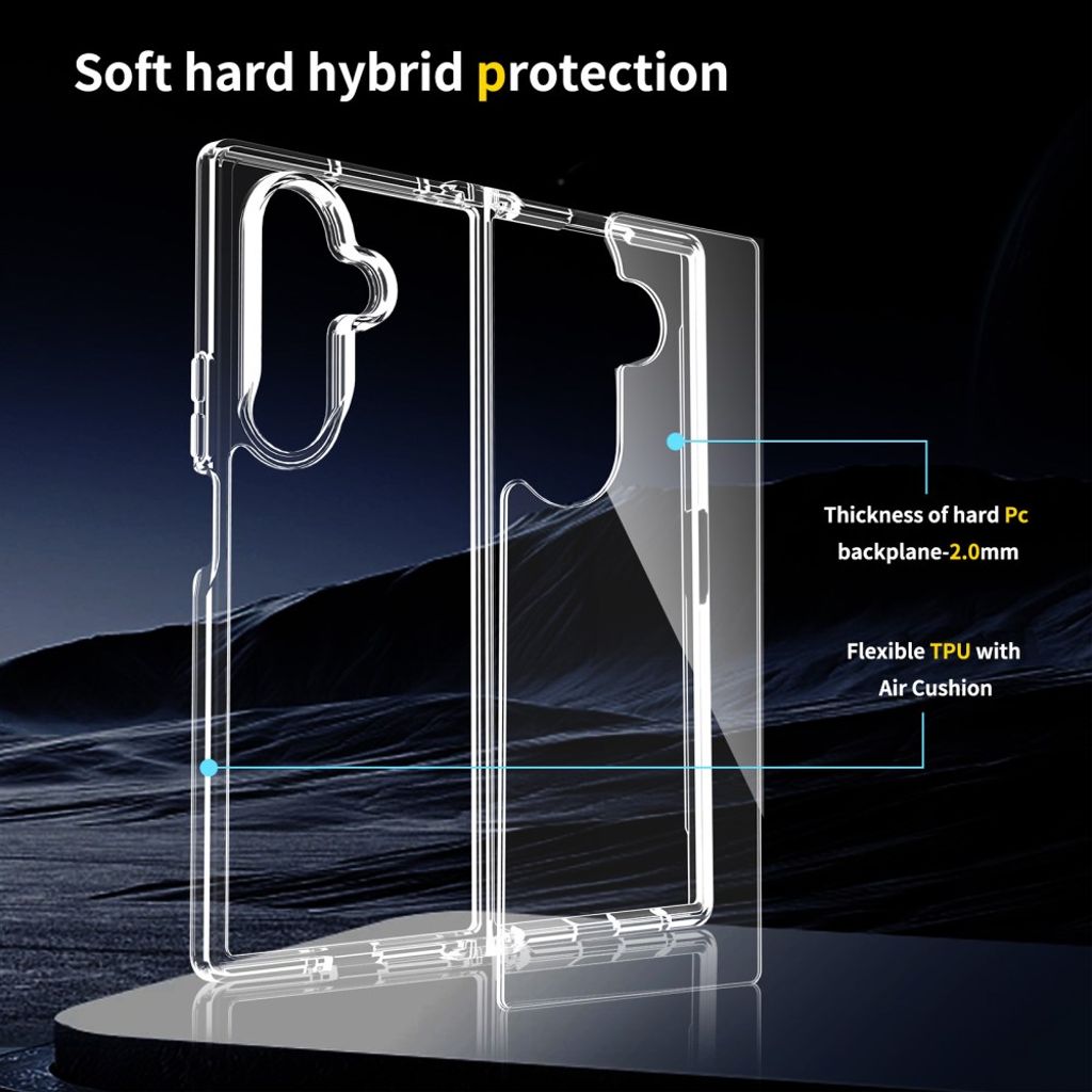 Samsung Galaxy Z Fold7 5G skal i akryl - Transparent