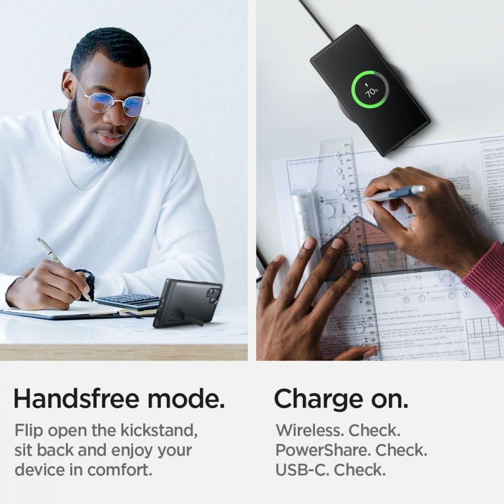 Spigen Tough Armor Skal till Samsung Galaxy S22 Ultra - Svart