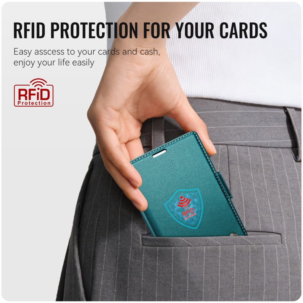 CASEME Samsung Galaxy Z Fold8 Flip Cover med RFID blokering - Grøn