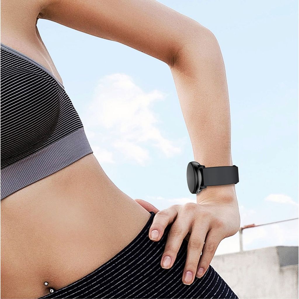 Garmin Vivomove/Forerunner 245/645 etc. Klockarmband Silikon – Svart