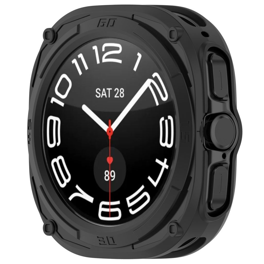 Samsung Galaxy Watch Ultra2 47mm Armor Mecha Støtsikkert Deksel - Svart
