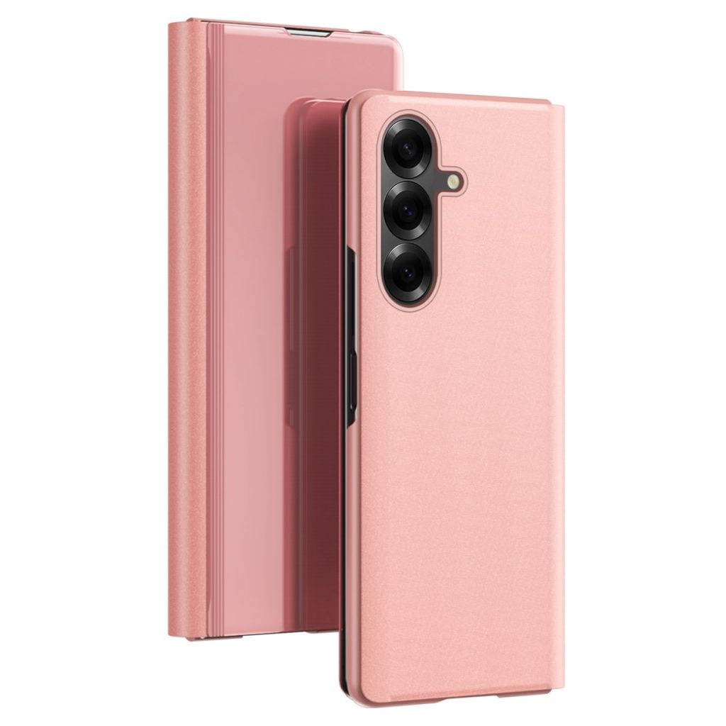 Samsung Galaxy Z Fold7 5G Fodral med genomskinlig vy - Roséguld