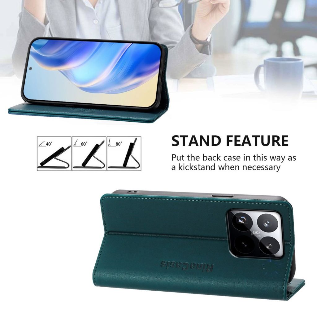 RINACASIS Xiaomi 15T Kotelo - Tummanvihreä
