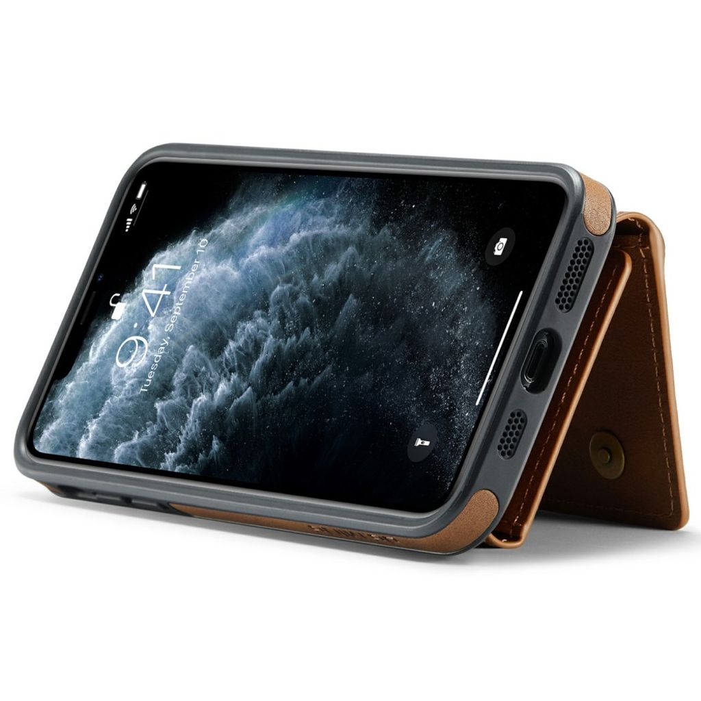 DG.MING iPhone 11 Pro Cover med Pung - Brun