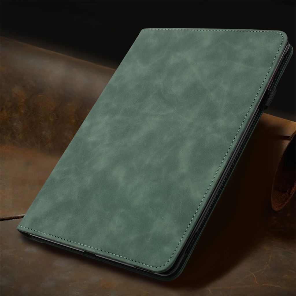 Samsung Galaxy Tab A11 / A9 Etui i PU-skinn - grønn
