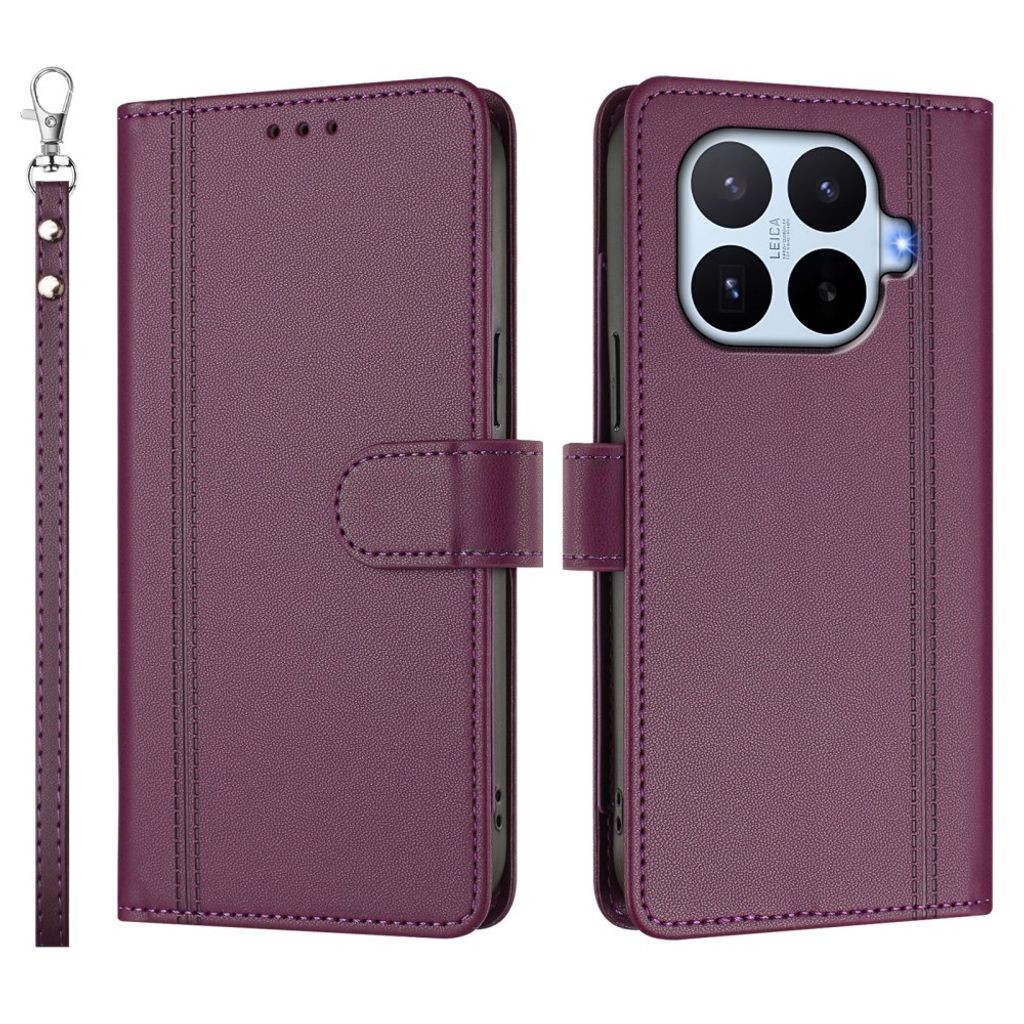 Xiaomi 17T Lompakkokotelo käsihihnalla - Violetti