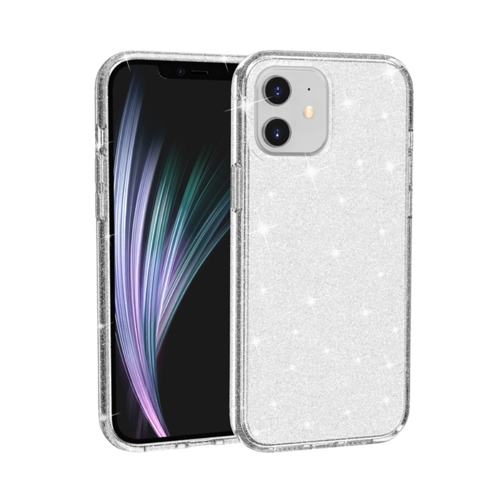 iPhone 12 Mini Case Glitter - Silver