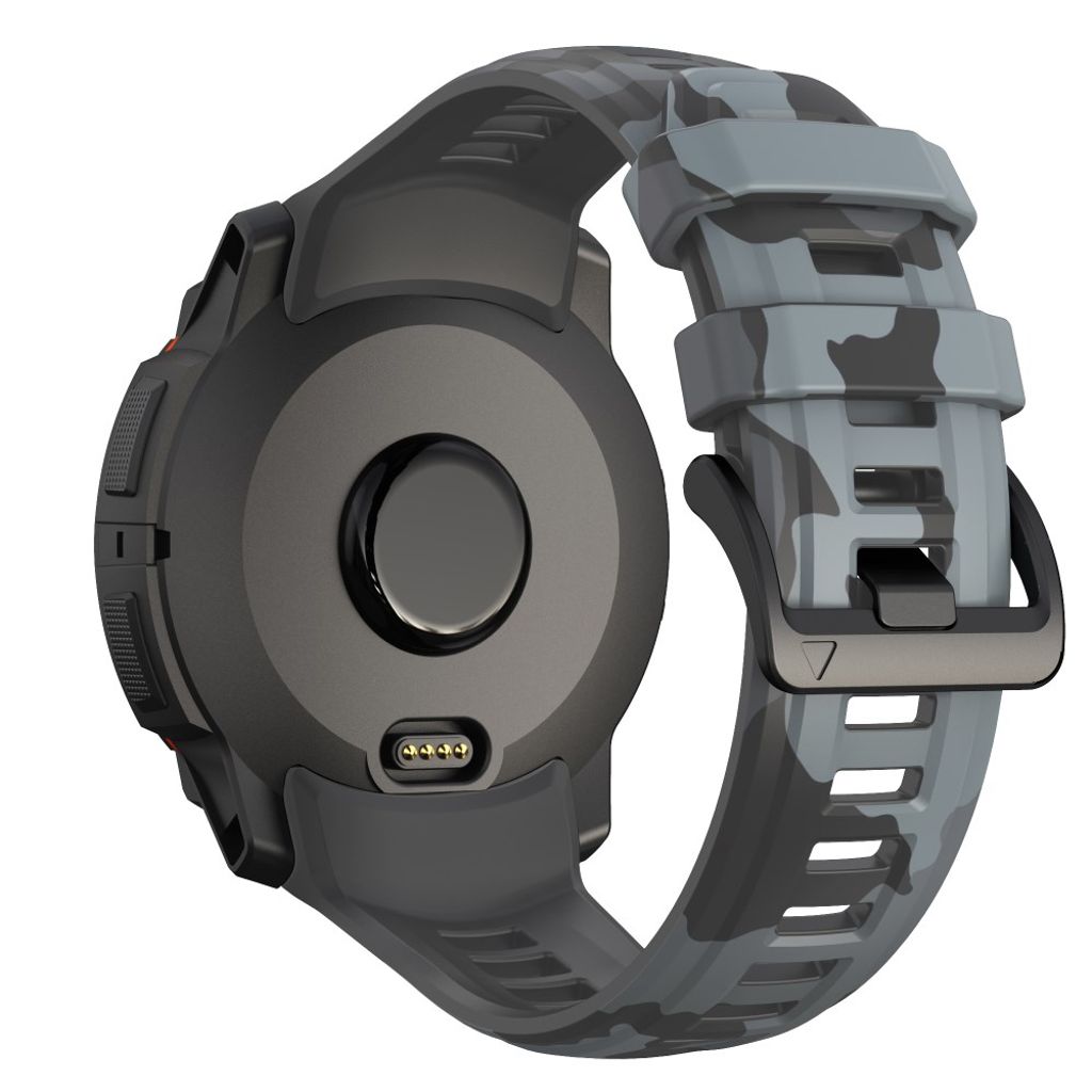 Garmin Instinct 3 45mm Watch Strap with Camouflage print  - Black, Grey