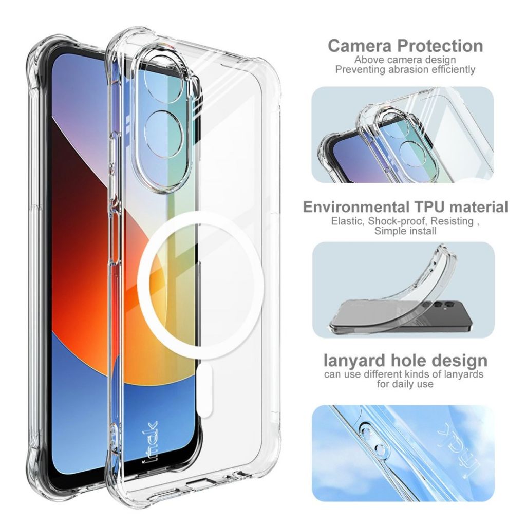 Xiaomi Poco C85x/Poco C81 Pro/Redmi A7 Pro MagSafe Skal - Transparent