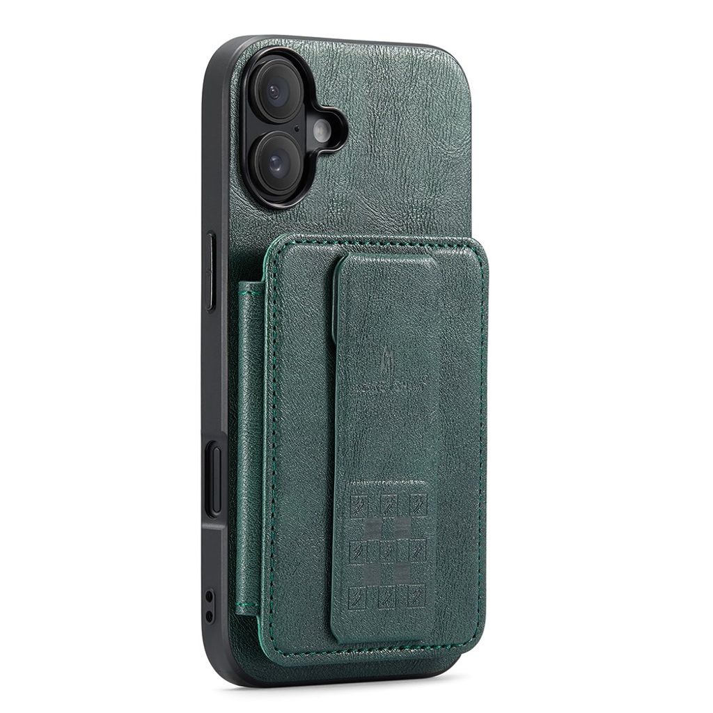 FIERRE SHANN iPhone 16 Case with Card slots - Green