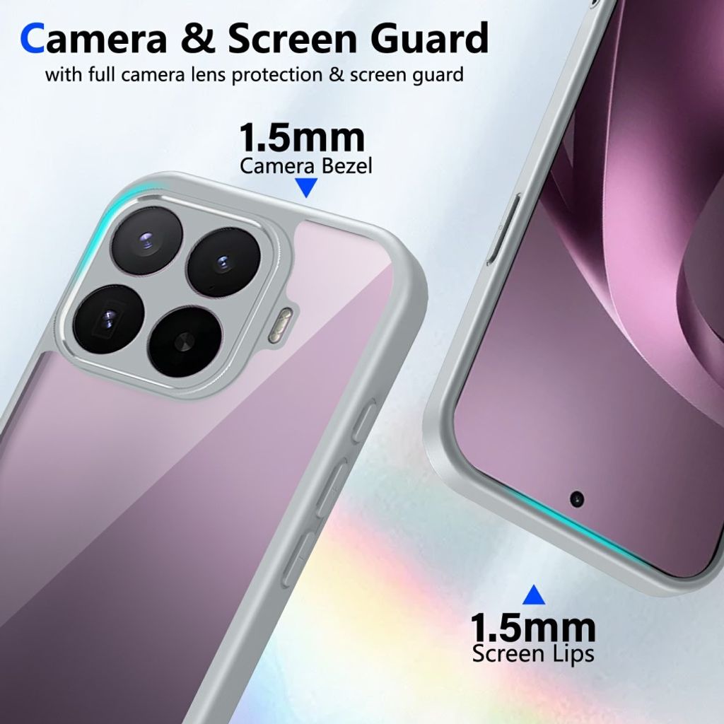 Xiaomi 17T Läpinäkyvällä takaosalla varustettu kuori - Valkoinen