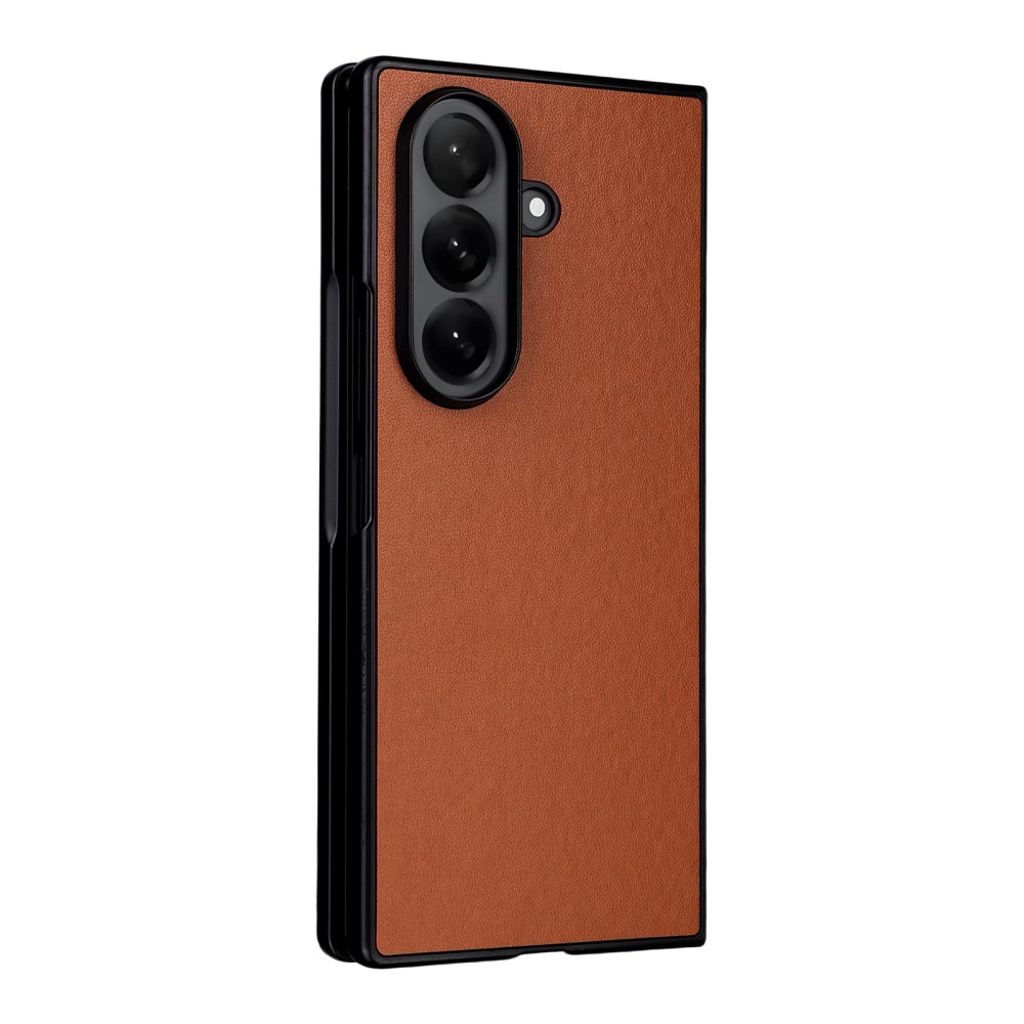 Samsung Galaxy Z Fold7 5G Skal i PU-läder - Brun