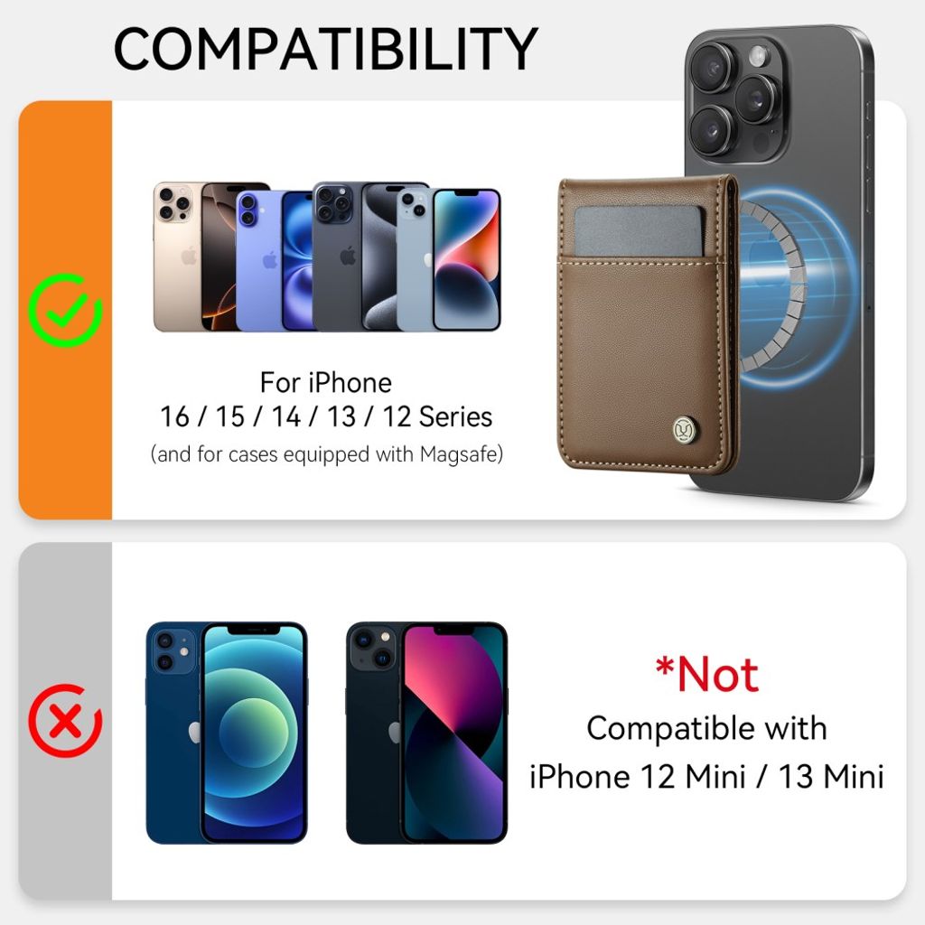 JEEHOOD iPhone 12 Pro Max Cover med MagSafe - Brun