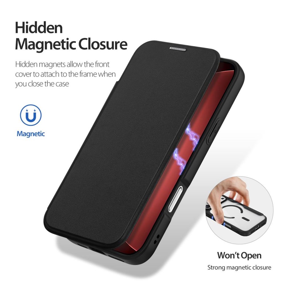 iPhone 18 Pro Max MagSafe lommeboketui - Svart