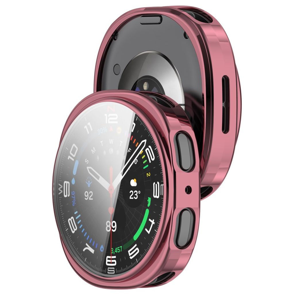 Samsung Galaxy Watch9 40mm TPU-deksel med skjermbeskytter - Rosa