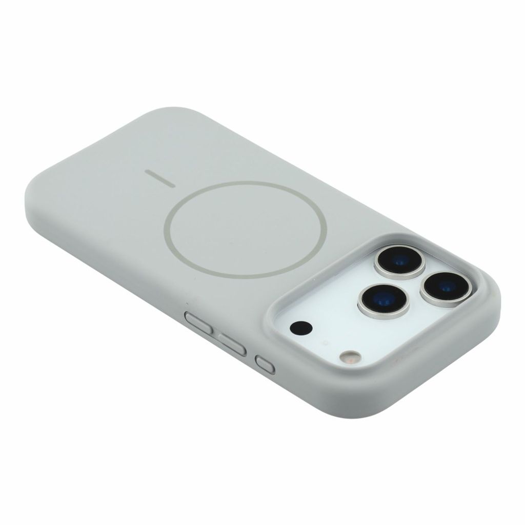 X-LEVEL iPhone 18 Pro Max/17 Pro Max MagSafe kuori silikonista - Harmaa