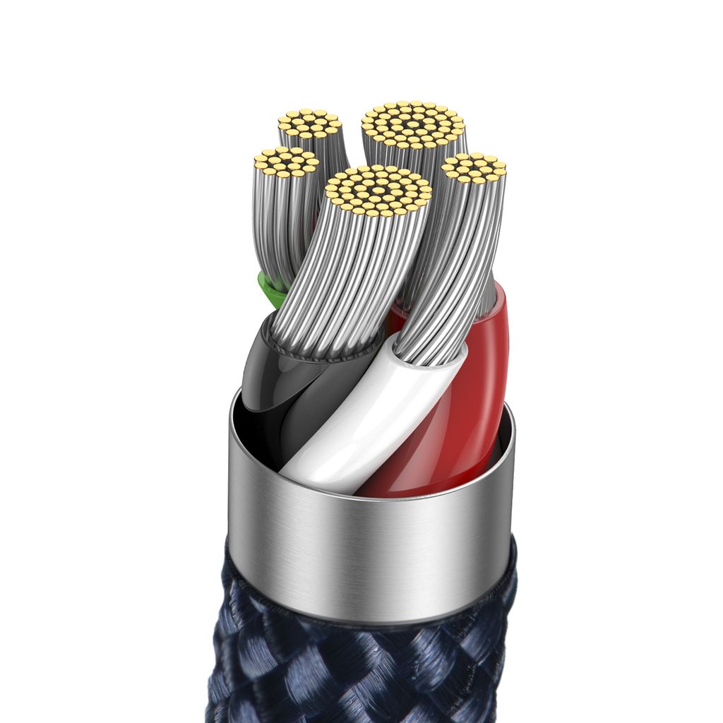Baseus Lightning til USB-C kabel 20W 480Mb/s 1m – blå