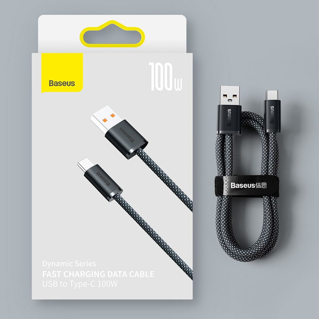 Baseus Dynamic Series USB kabel - USB Type C 100W 2m hvid (CALD000702)