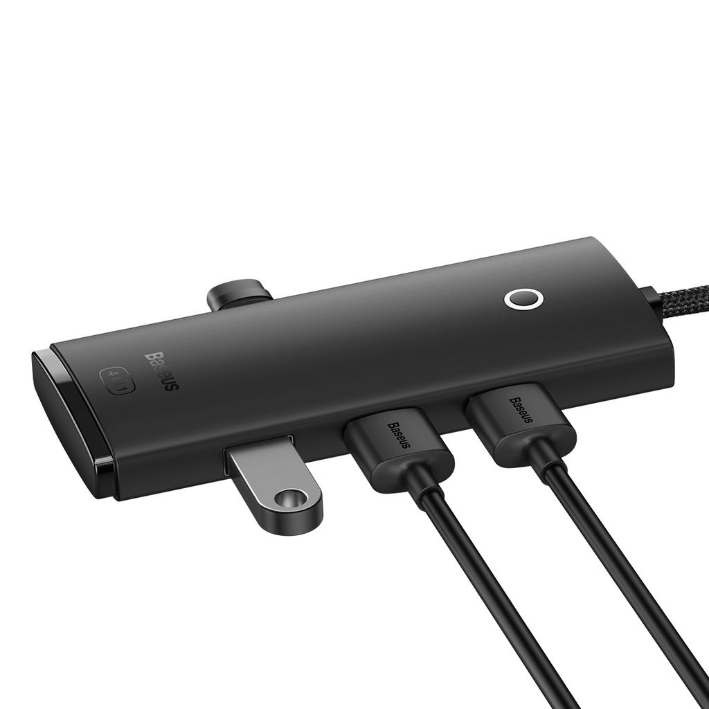 Baseus Lite Series HUB adapter USB-A til 4xUSB-A 3.0 5Gb/s svart