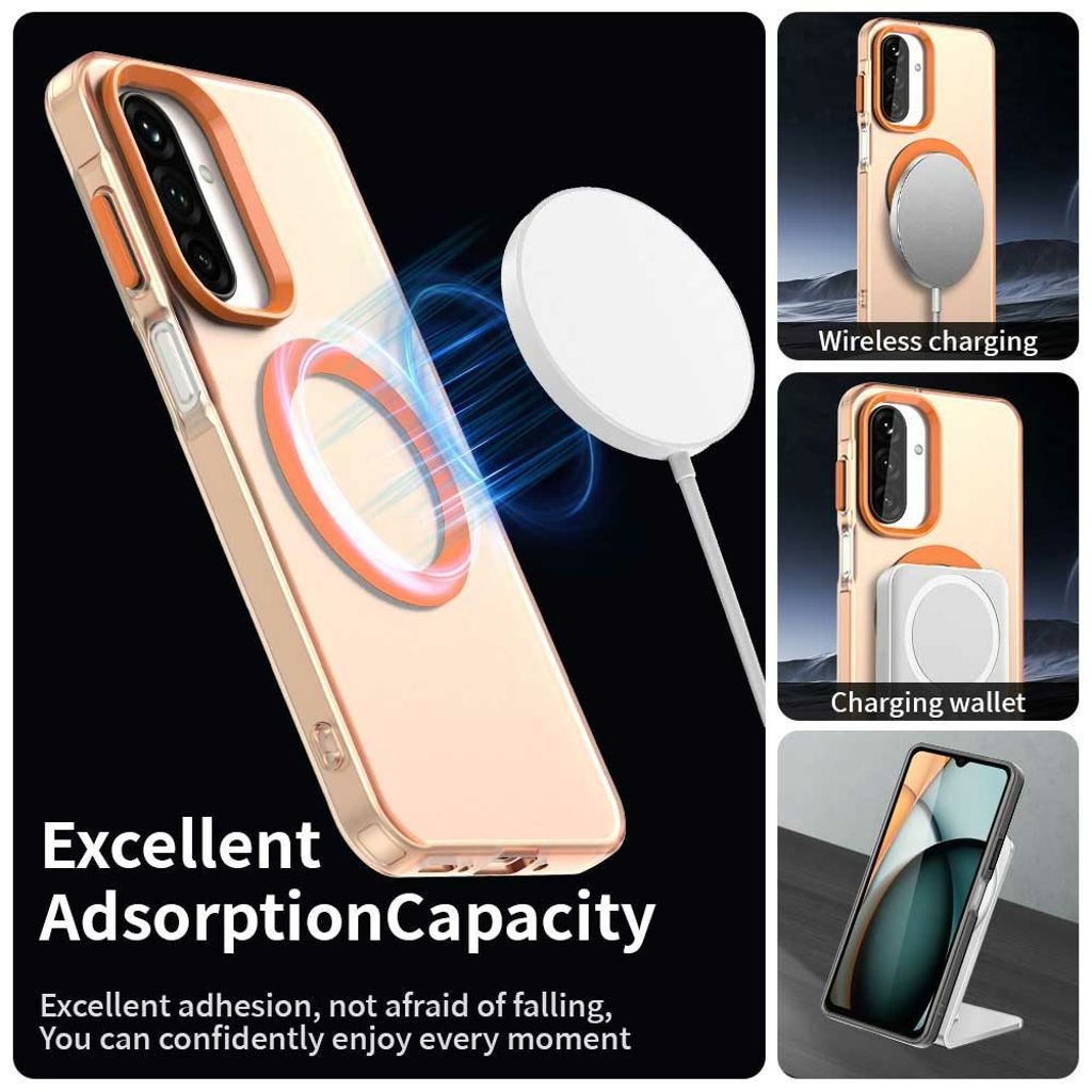 Samsung Galaxy A17 5G / A16 5G / A16 4G Cover med MagSafe - Orange