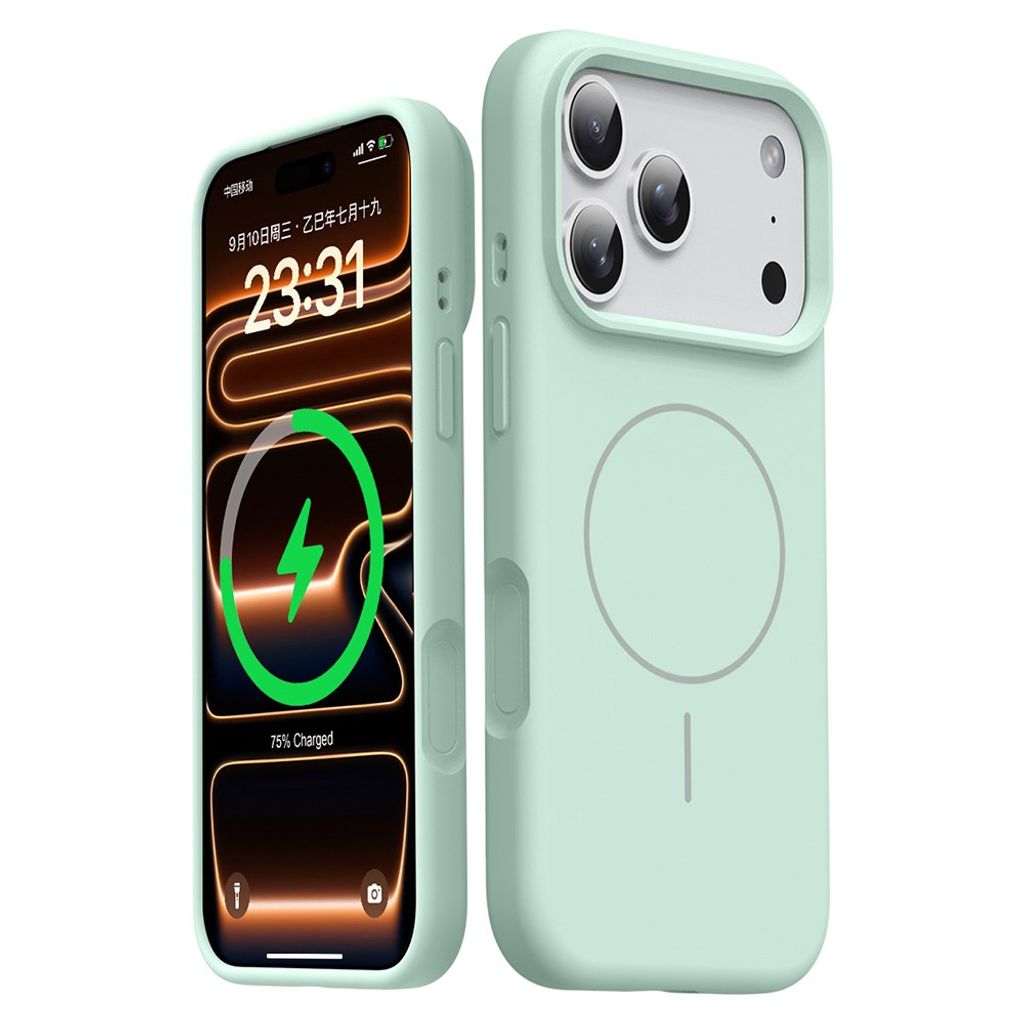 iPhone 18 Pro Max/17 Pro Max MagSafe Skal i silikon - Grön