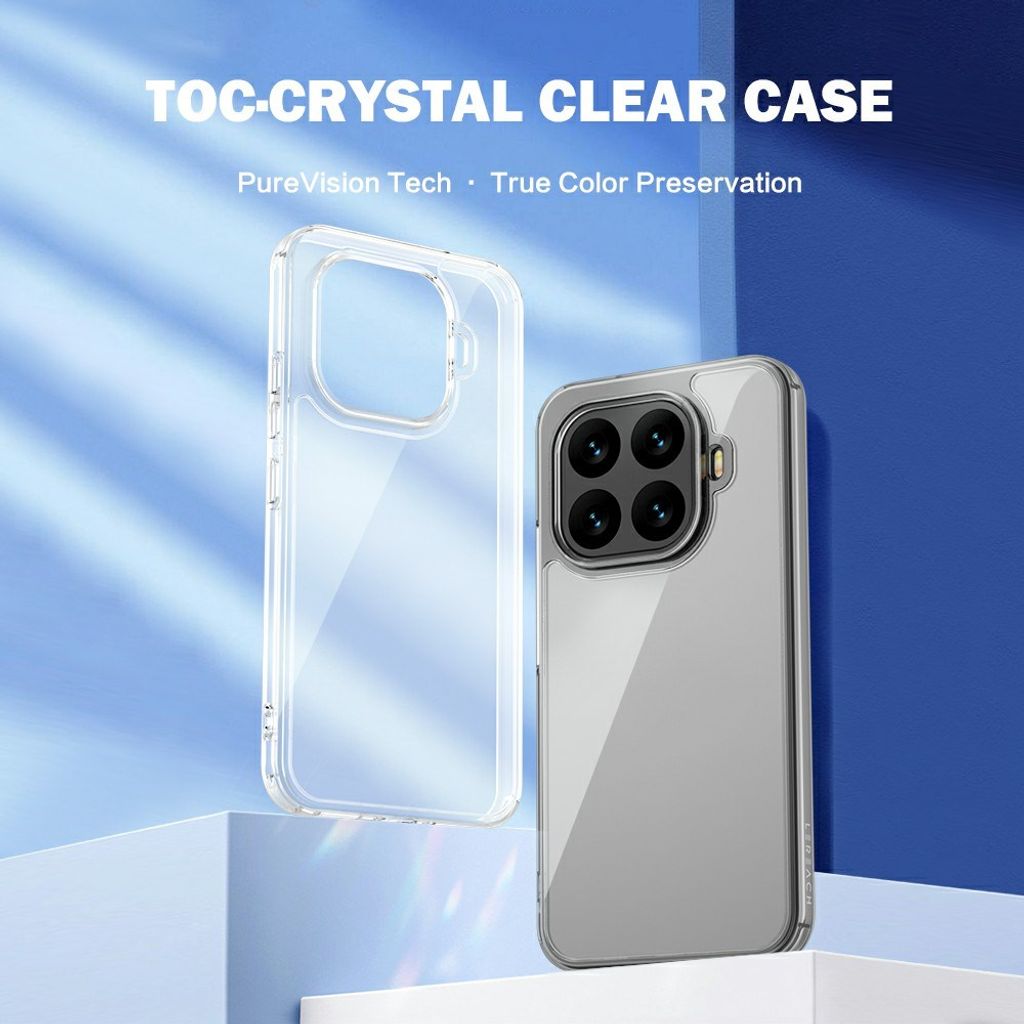 LEREACH Xiaomi 17T Cover med akrylbagsside - Transparent