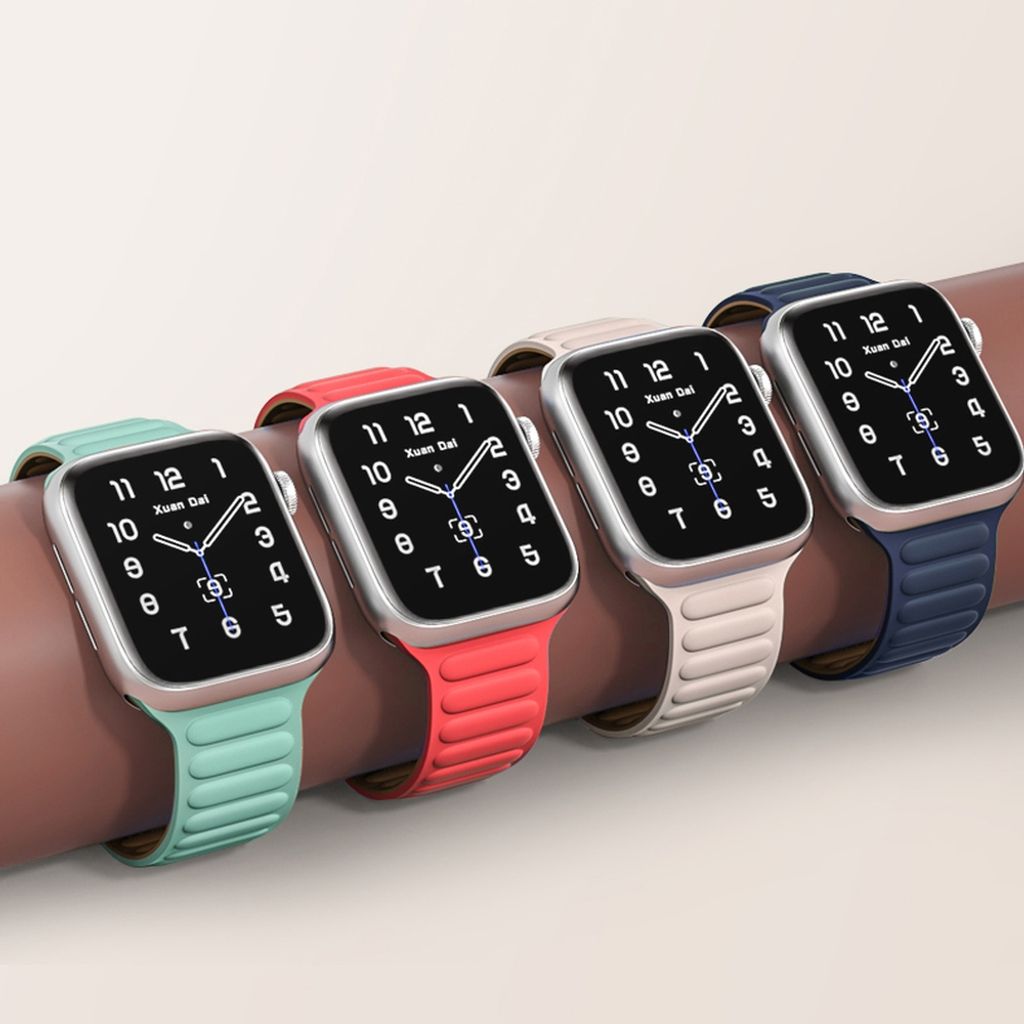 Magneettinen Kellonranneke Apple Watch 7/8/9 41mm  - Sininen