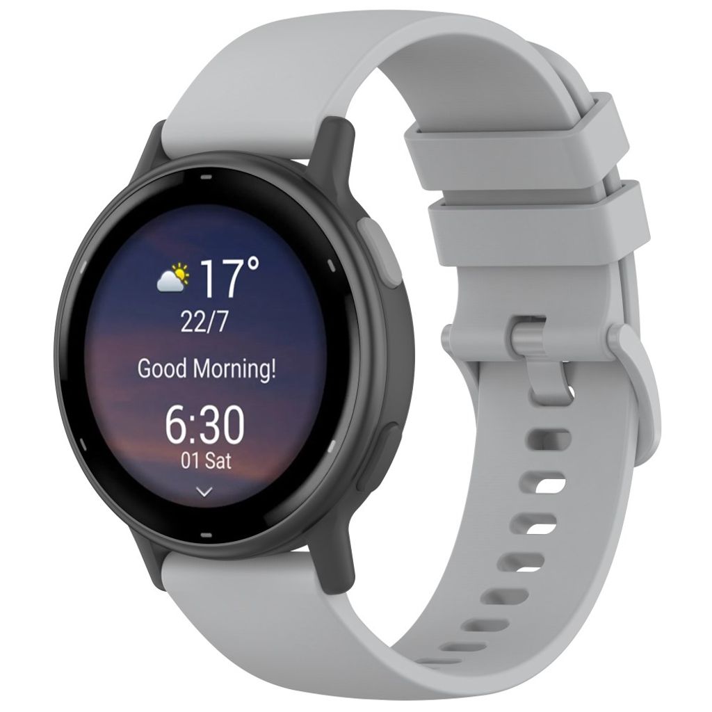 Garmin Forerunner 265 etc. klokkerem i silikon - grå