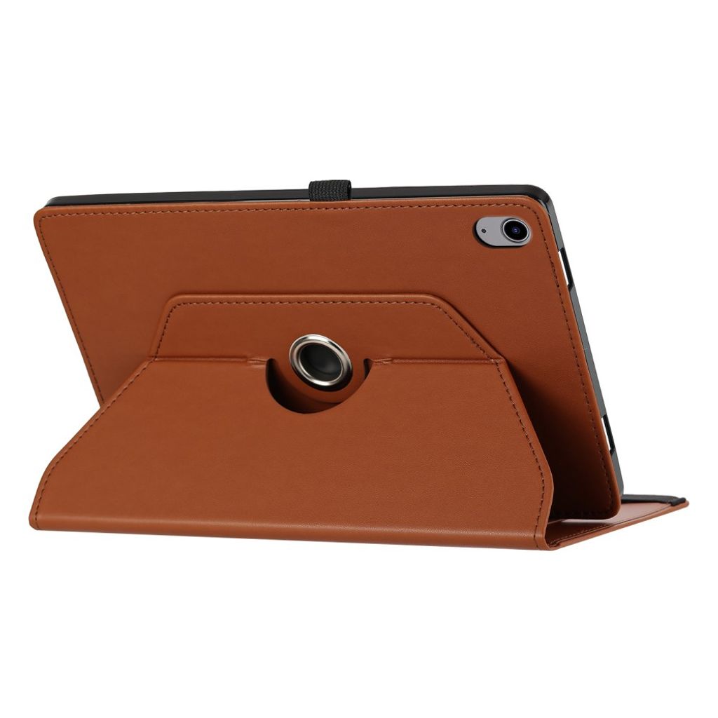 Samsung Galaxy Tab S12 Plus Fodral med Roterbart Stativ - Brun